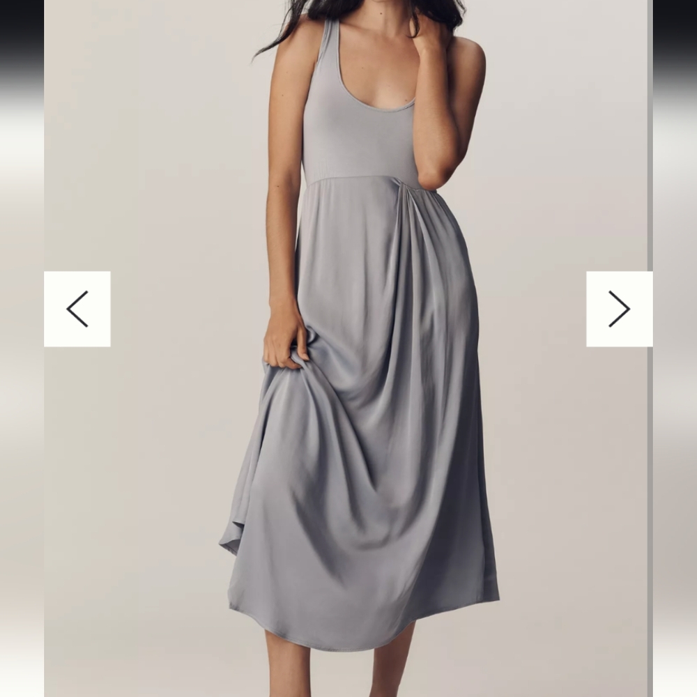 Anthropologie Brown and Olive Midi Dresses